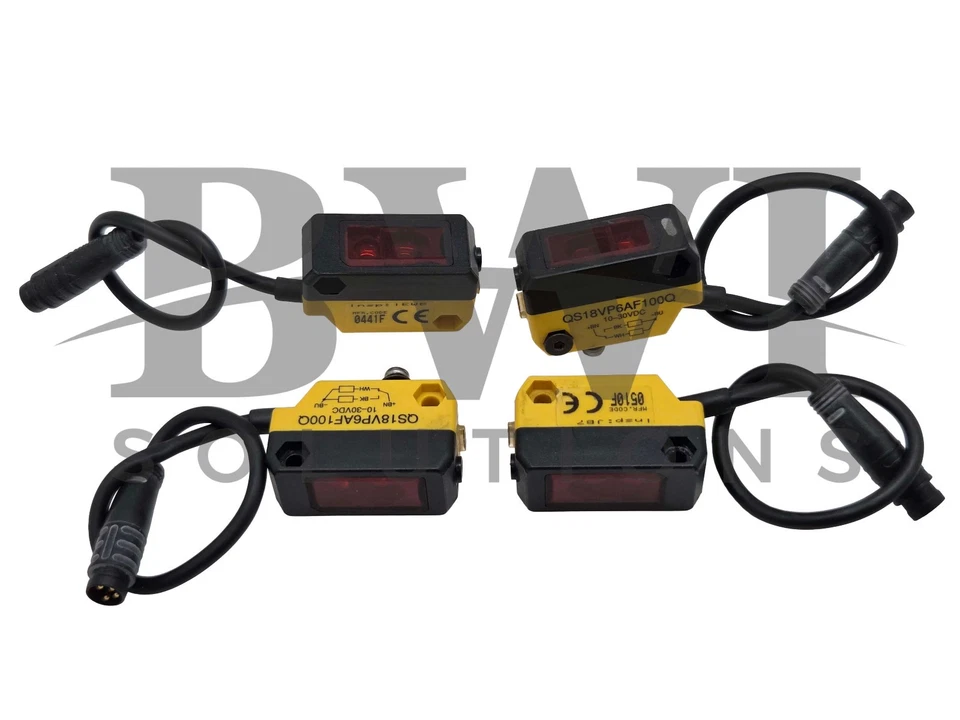 Banner QS18VP6AF100Q Sensor Fotoeléctrico 10-30VDC Conector 4Pin 65503 Lote de 4 Foto 1 de 4