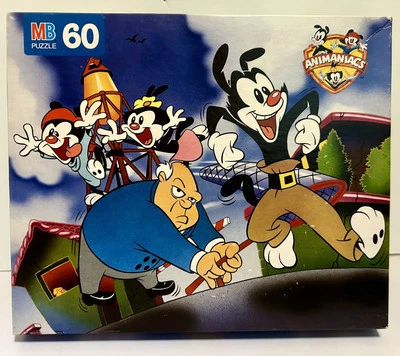 1995 Milton Bradley MB Animaniacs Puzzle Warner Bros WB New In Box NIB Vintage - Image 1 of 4