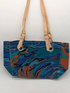 Sakroots Artist Circle Tote Bag Coral Waves Purse Sak - Picture 1 of 18