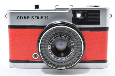 ▶️ Exc OLYMPUS TRIP 35 Red Point & Shoot 35mm Film Camera Japan  2680108 - Image 1 of 4