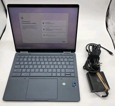 Chromebook HP Elite Dragonfly 13.5" QHD Touch I7-1265U 32GB 512GB WIFI CROMADO Foto 1 de 4