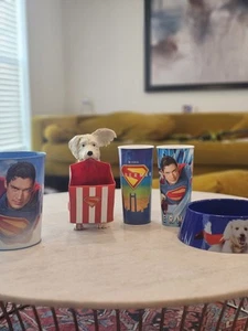 Superman Krypto Dog Bowl, 2 Cups & 2 Popcorn Buckets Cinemark IN HAND LOT OF 5 - Bild 1 von 24