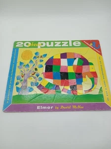 20 Teile Puzzle ELMER David McKee Kinder bunte Patchwork Elefant  - Bild 1 von 12