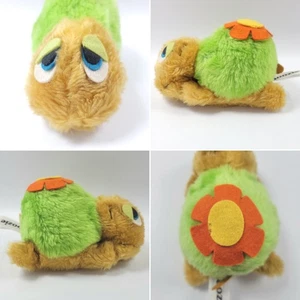 VTG Wallace Berrie Snoozie 6" Plush Turtle w/ Flower On Shell 1975 - Picture 1 of 12