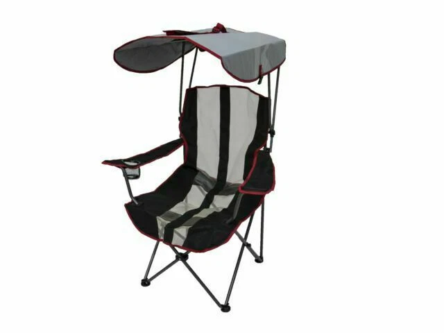 Kelsyus 80187 Premium Folding Outdoor Canopy Chair - Red/Gray