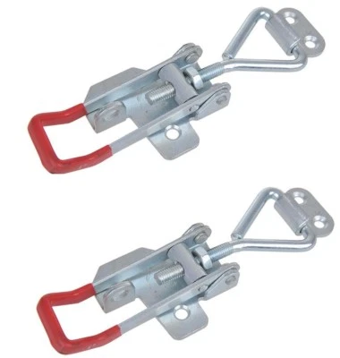 2x Spannverschluss 160-180mm + Halter Exzenterverschluss Anhänger Kistenverschl. - Bild 1 von 4