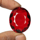 Aaa+ Grade Extra Fine Blood Red Topaz Oval Cut 62.48 Ct Loose Gemstone Yy-24