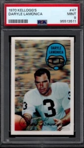 PSA 9 - 1970 Kellogg's #47 Daryle Lamonica Oakland Raiders - Picture 1 of 2