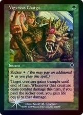 MTG Invason- Vigorous Charge *FOIL* Promo - Mint