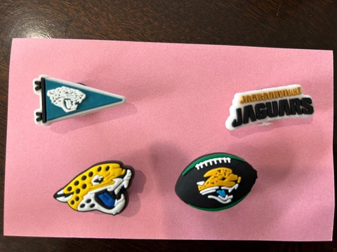 NFL Croc Shoe Charms Lot of 4 JAGUARS Cover