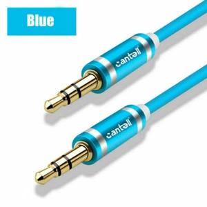 3.5 mm Nylon braided male to male stereo Audio Auxiliary AUX Cable- 1.5M - Picture 1 of 11