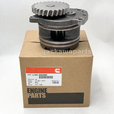 NEW OIL PUMP LUBRICATION For CUMMINS 4003950 3401186 3803330 3895756 US - Imagem 1 de 4