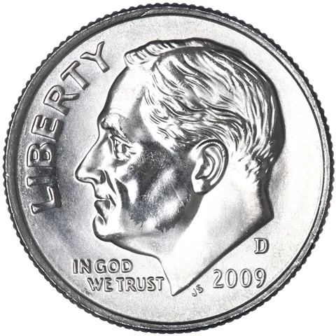 2009 D Roosevelt Dime BU US Coin Cover