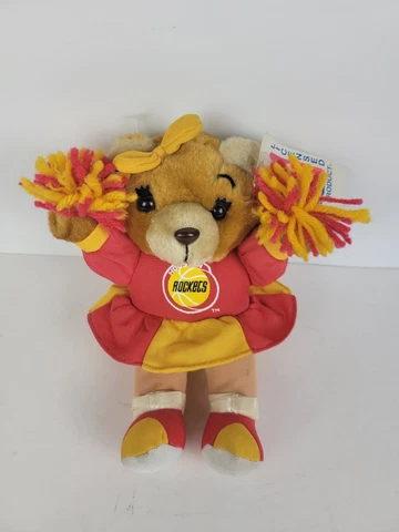 Vintage Houston Rockets Cheerleader 1994 - NBA Play By Plush Stuffed Teddy Bear Cover