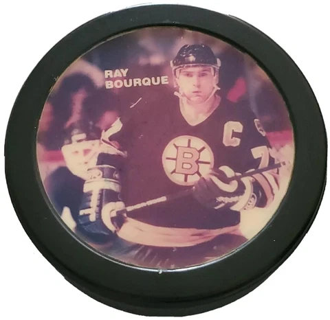 RAY BOURQUE 1990 41st NHL ALL STAR GAME PUCK PENGUINS CIVIC ARENA ZEIGLER 🇨🇦 Cover