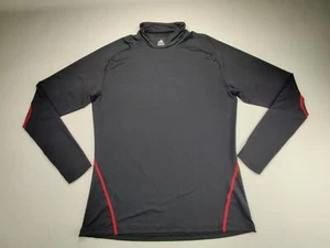 Adidas Climalite Unisex 3XL Black/Red Stitch Long Sleeve Logo Activewear Top - Picture 1 of 10
