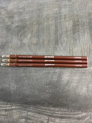 3 Piece Jordana Lipliner Pencil Kohl Kajal Coffee New - Image 1 of 3