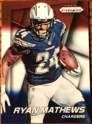 2014 Panini Prizm Prizms Red White & Blue Ryan Mathews #125 San Diego Chargers - Image 1 of 2