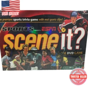Scene It? Sports ESPN DVD Board Game Mattel Trivia DVD Game New Sealed - Picture 1 of 4