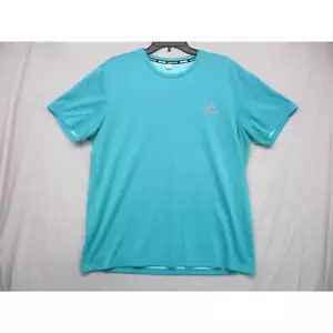 Adidas Teal Classic Athletic T-Shirt Climalite Mens Size Medium - Picture 1 of 7