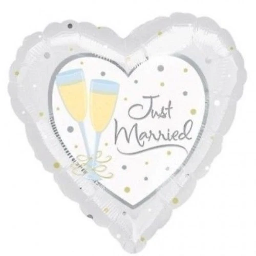 Globo de boda grande súper forma corazón recién casado champán decoración de boda Foto 1 de 1