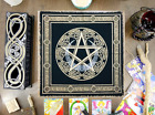 Altar Cloth Triquetra Pentagram Witchcraft Sacred Cloth Wiccan Square 45cm 