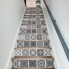 13x Vinyl Mosaic Stair Riser Decals Wall Tile Stickers Self Adhesive Waterproof
