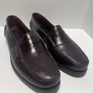 NUEVOS Mocasines de centavo con cabeza de pato todo cuero cordobeses zapatos sin cordones para hombre 12M Amazonas - Imagen 1 de 20