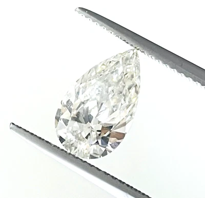 GIA Certified Natural Loose Diamond 2.15 Ct Pear Cut I VVS1 For Jewelry Ring - Image 1 of 4