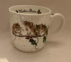 Royal Worcester Wrendale Mug- Winter Mice - Christmas - Mouse (5) - Picture 1 of 6