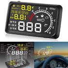 Produktbild - 5.5" Uni Auto HUD Head Up Display LCD Geschwindigkeit Anzeige Alarm Projektor