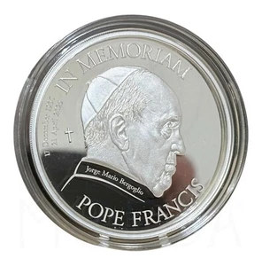 Cook Island 2025 In Erinnerung an Papst Franziskus 5 Euro Münze Silber PP - Bild 1 von 6