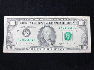 1988 US $100 Federal Reserve Note (Bank of New York) w/ Holder - Image 1 of 3