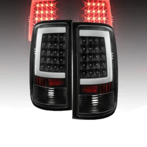 New For 07-13 GMC Sierra 1500 07-14 2500HD 3500HD Black LED Tail Lights Lamps - Picture 1 of 12