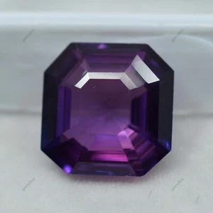 CERTIFICADO Anillo Natural 8.69 Ct Tamaño Púrpura Tanzanita Corte Cuadrado Piedra Preciosa Suelta - Imagen 1 de 11