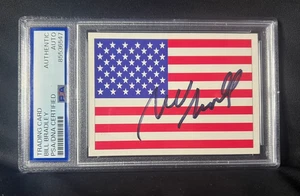 1991 Score #737 American Flag Bill Bradley Signed Olympics NBA HOF Autograph PSA - Picture 1 of 2
