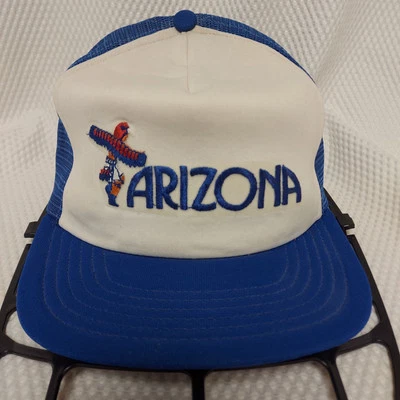 Gorra de béisbol Arizona Souvenir azul Snapback gorra vintage malla trasera vintage Foto 1 de 4