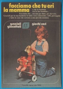 GRAZIOLI: Carrello Spesa 1977 pubblicità advertising werbung clipping MA1661 - Imagen 1 de 1