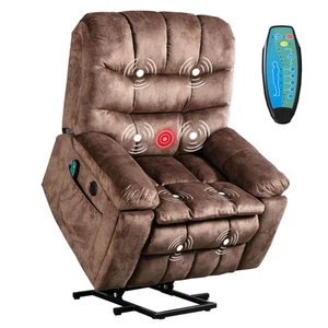 Large Power Lift Recliner with Massage and Heat for Elderly, Heavy Duty & Saf... - Picture 1 of 7