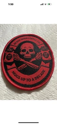 Death Wish Coffee Co.  PATCH Black & Red Ltd Ed - Mugs Up To A Decade 2012-2022 - Image 1 of 4