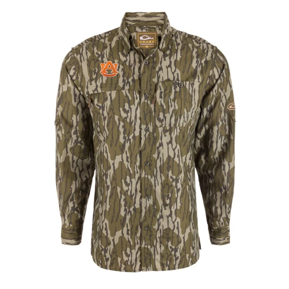 Drake Waterfowl Auburn 8-Shot Flyweight Long Sleeve Shirt - Image 1 of 1