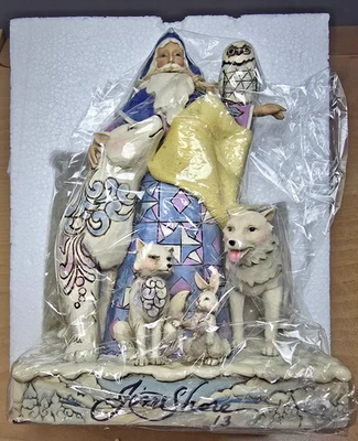 Jim Shore Heartwood Creek Christmas Santa Figurine Arctic Greetings Rare Signed - Image 1 of 4