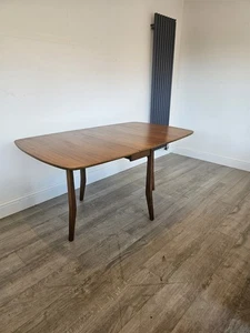 Stunning MCM Compact Drop Leaf Teak Dining Table By Greaves & Thomas - Picture 1 of 12