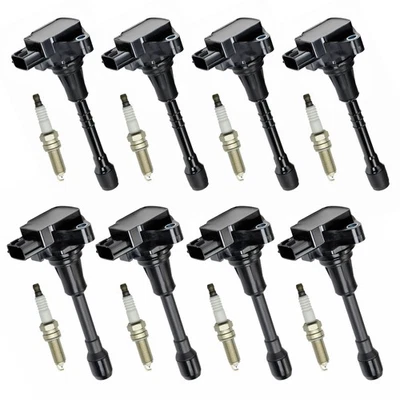 Paquete de 8 bobinas de encendido y bujías para Nissan Armada 5,6 L V8 2017-2020 Foto 1 de 4