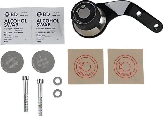 Montaje de dispositivo de manillar Klock Werks iOmount diestro negro para Honda Goldwing Foto 1 de 1