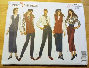 Vogue 1194 Pattern Uncut FF 14-18 Misses Jumper Vest Skirt Pants Top Scarf - Picture 1 of 2