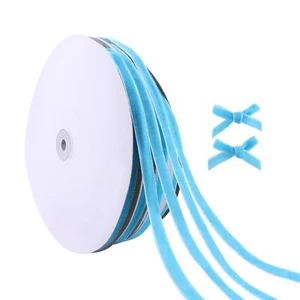 Light Blue Velvet Ribbon 3/8" x 25 Yards Satin Ribbon for Gift Wrapping DIY - Picture 1 of 5