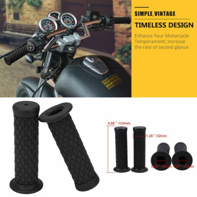 Manillar de moto 7/8" empuñaduras de gel para Honda Yamaha Suzuki BMW Kawasaki Foto 1 de 4