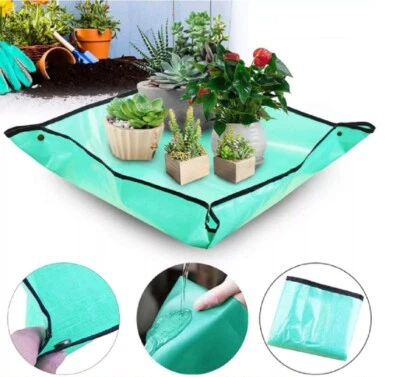 Alfombra Plegable para Trasplante de Plantas 39" - Alfombra Cuadrada Impermeable para Trasplante de Jardín Foto 1 de 4