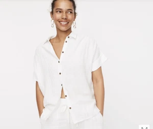 J CREW Relaxed-fit short-sleeve Baird McNutt Irish linen shirt Item AY665 - Picture 1 of 8